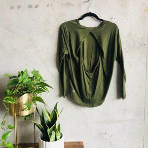 Lululemon Open Back Long Sleeve Tee
